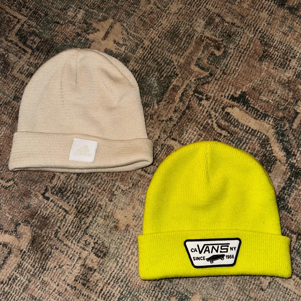 Vans Beanie and Adidas Beanie combo